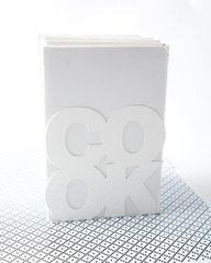 Упор для книг «Cook» (белый), Белый