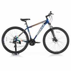 Велосипед горный с алюминиевой рамой Konar KA-29″19# 24S передние амортизаторы, Синий/белый
