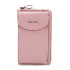 Женский кошелек-клатч Wallerry ZL8591 светло-розовый