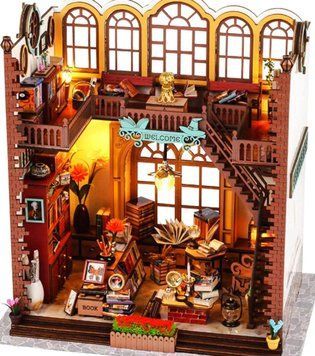 3D Румбокс &laquo;Магічний книжковий магазин&raquo; DIY Dollhouse + Пилозахисний купол