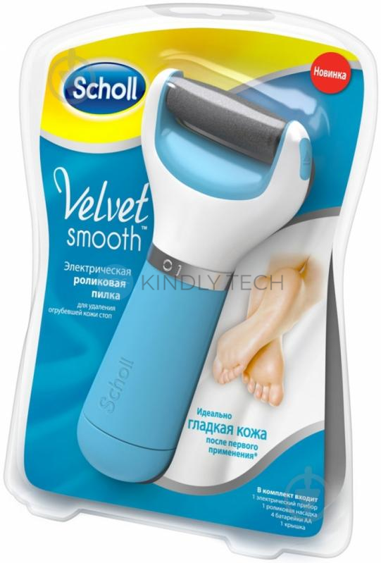 Электрическая роликовая пилка Scholl Velvet Smooth для ног пемза для удаления огрубевшей кожи стоп