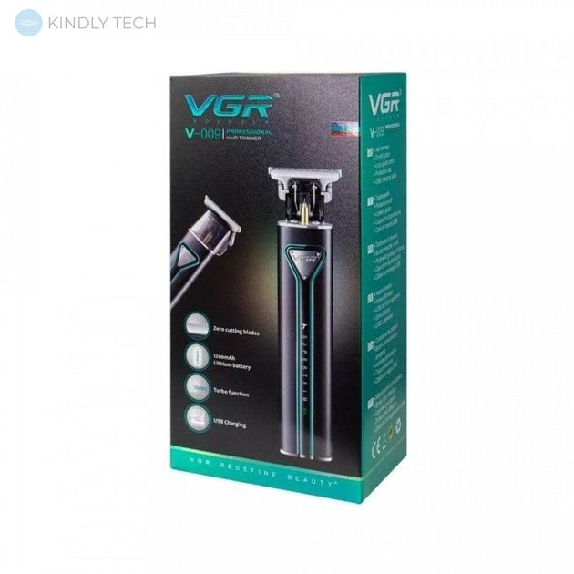 Тример чоловічий для бороди та стрижки VGR V-009 на акумуляторі
