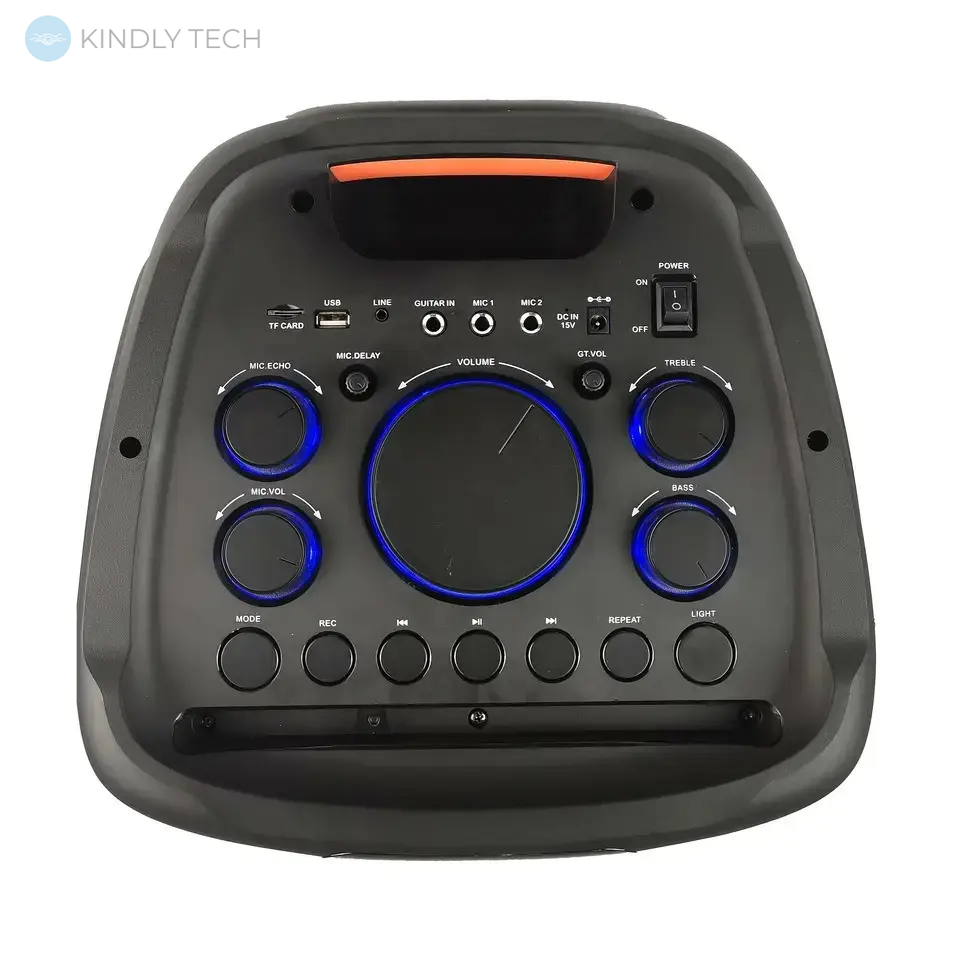 Мощная акустическая система 50W с беспроводным микрофоном RX-1001 Bluetooth колонка