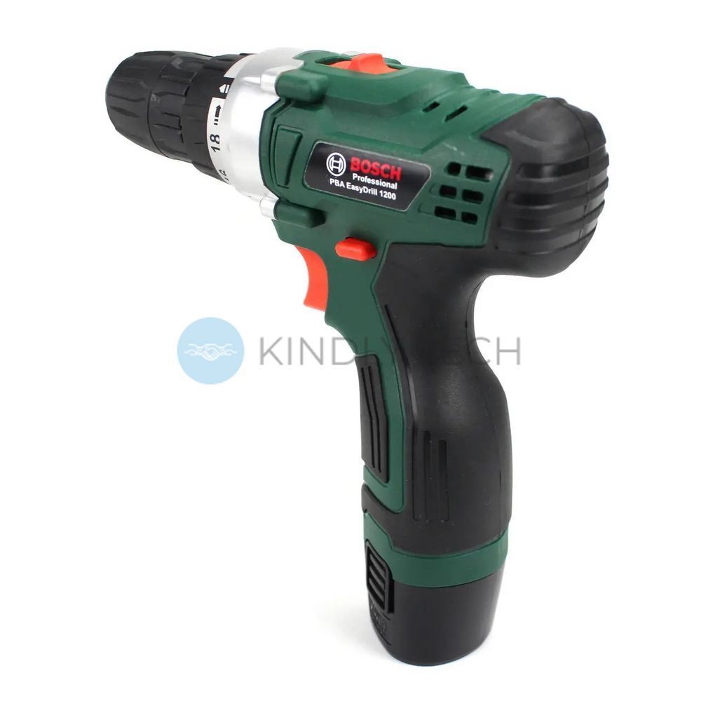 Акумуляторний шуруповерт Bosch PBA EasyDrill 1200 (12V, 2Ah) з набором інструментів