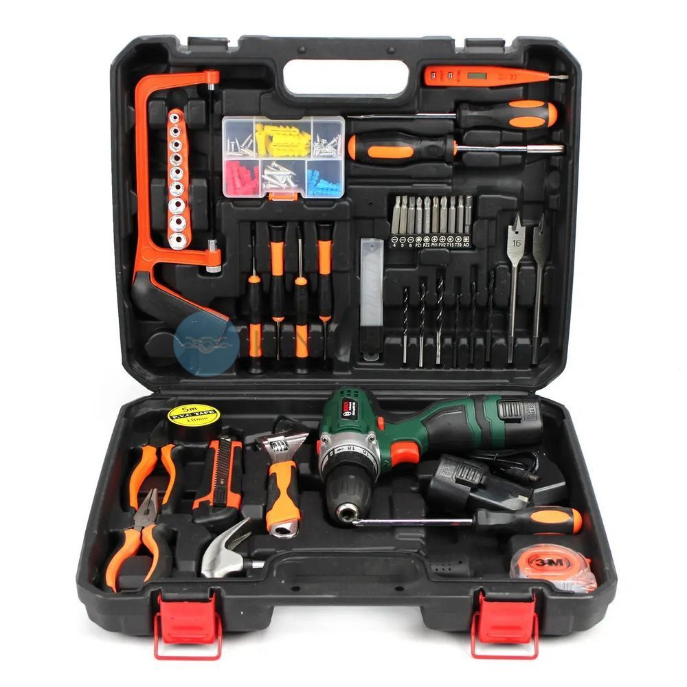 Акумуляторний шуруповерт Bosch PBA EasyDrill 1200 (12V, 2Ah) з набором інструментів