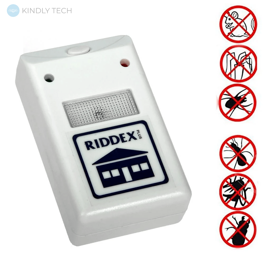 Электромагнитный отпугиватель грызунов и насекомых Riddex Plus Pest Repelling Aid