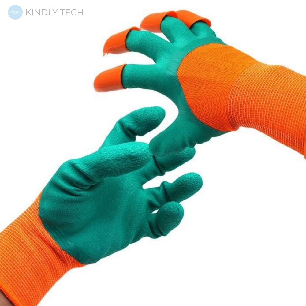 Садові рукавички з роздвоєними кігтями Garden Genie Gloves