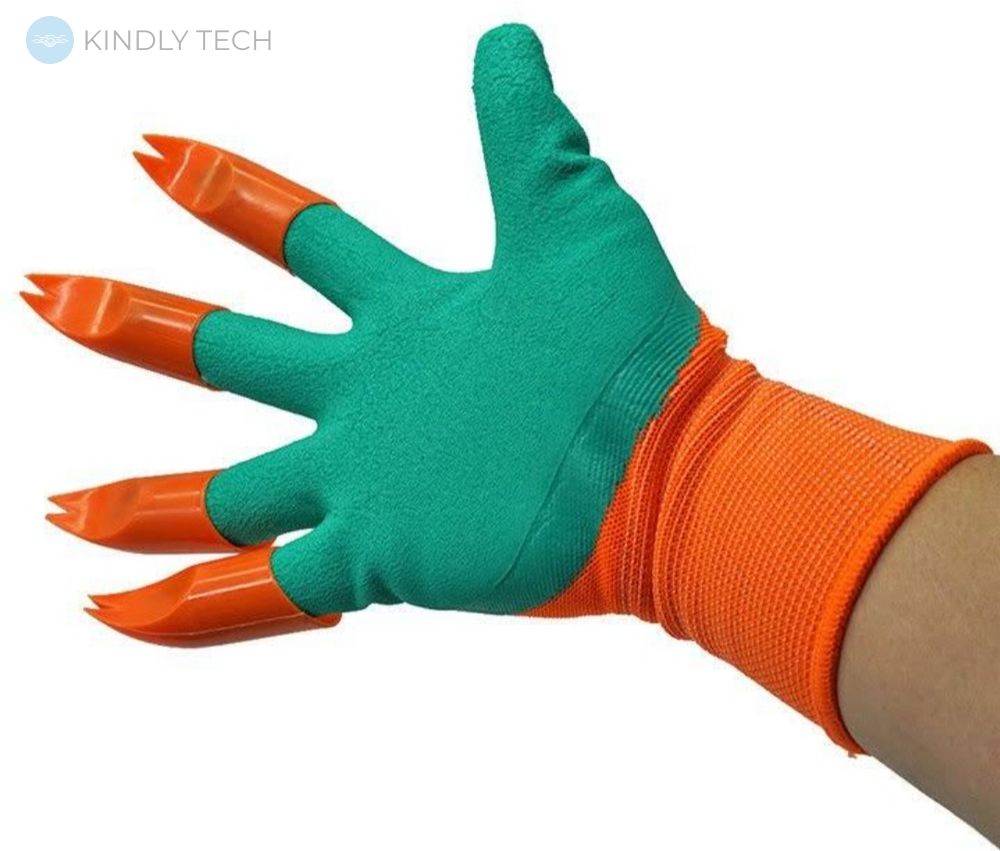 Садовые перчатки с раздвоенными когтями Garden Genie Gloves