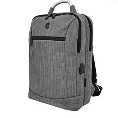 Рюкзак для ноутбука с USB-портом для зарядки, Серый