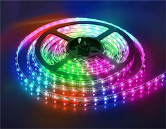 Светодиодная лента (Rope-Lights) SMD5050-RGB bluetooth универсальная прозрачный провод 5м, Разноцветная