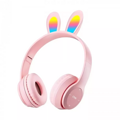 Накладні бездротові навушники з вушками Bluetooth — UK-B12 — Pink