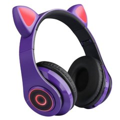 Навушники бездротові LED з котячими вушками Y47, Violet