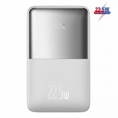 Портативна батарея Power Bank 10000 mAh | 22.5W | Digital Display — Baseus (PPBD04000) — White