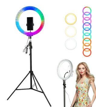 Світлодіодна кільцева лампа RGB 3D 30 см