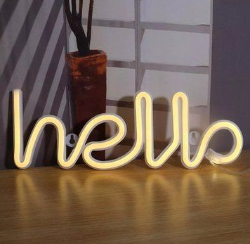 Нічний неоновий світильник Neon Sign &mdash; Hello