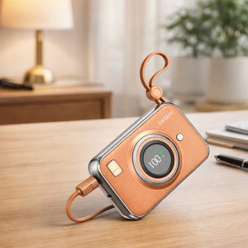 Стильний повербанк Earldom ET-PD56 10000 mAh PD швидка зарядка,Помаранчевий