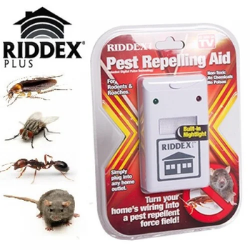 Электромагнитный отпугиватель грызунов и насекомых Riddex Plus Pest Repelling Aid