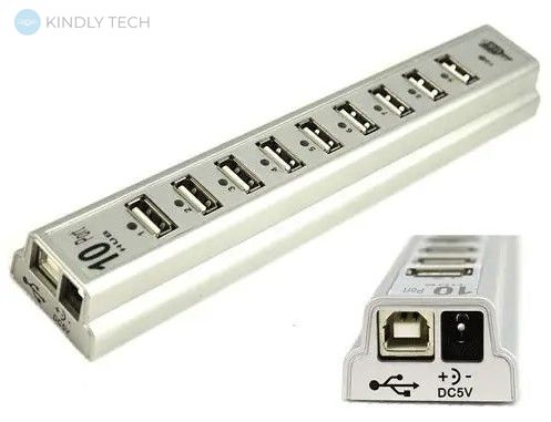 Зарядний пристрій USB-хаб (10 USB)