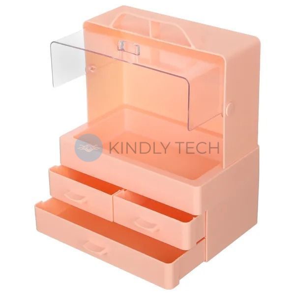 Бокс (органайзер) для хранения косметики Cosmetic Storage Box LD GW 880 персик