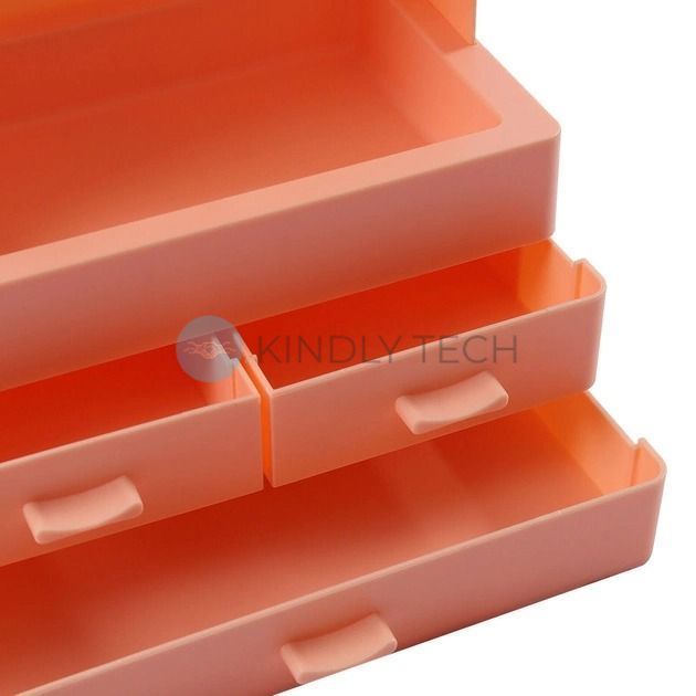 Бокс (органайзер) для хранения косметики Cosmetic Storage Box LD GW 880 персик