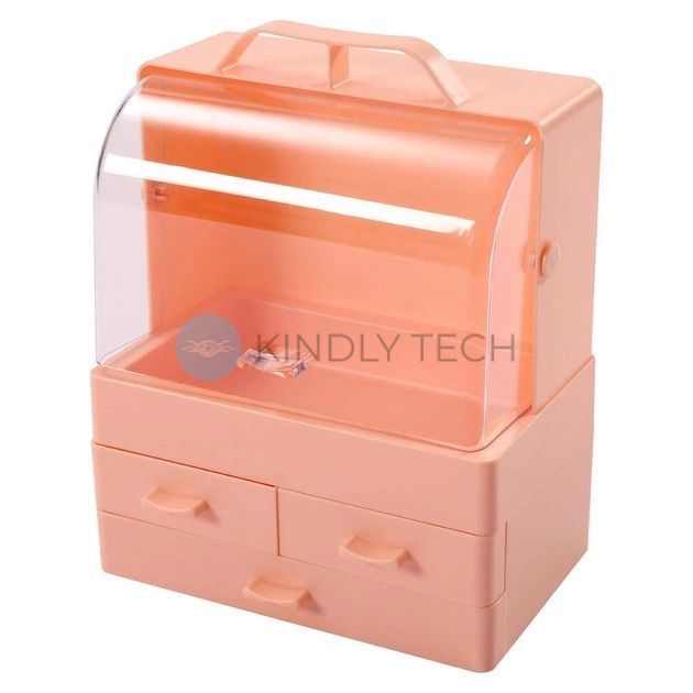 Бокс (органайзер) для хранения косметики Cosmetic Storage Box LD GW 880 персик
