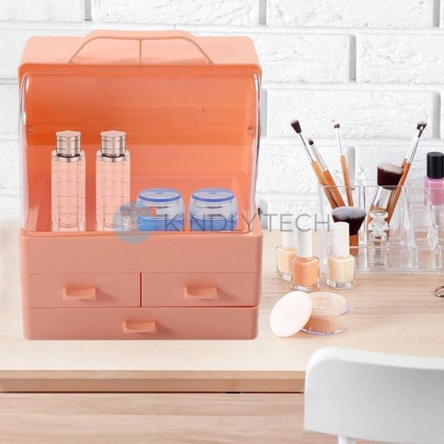Бокс (органайзер) для хранения косметики Cosmetic Storage Box LD GW 880 персик