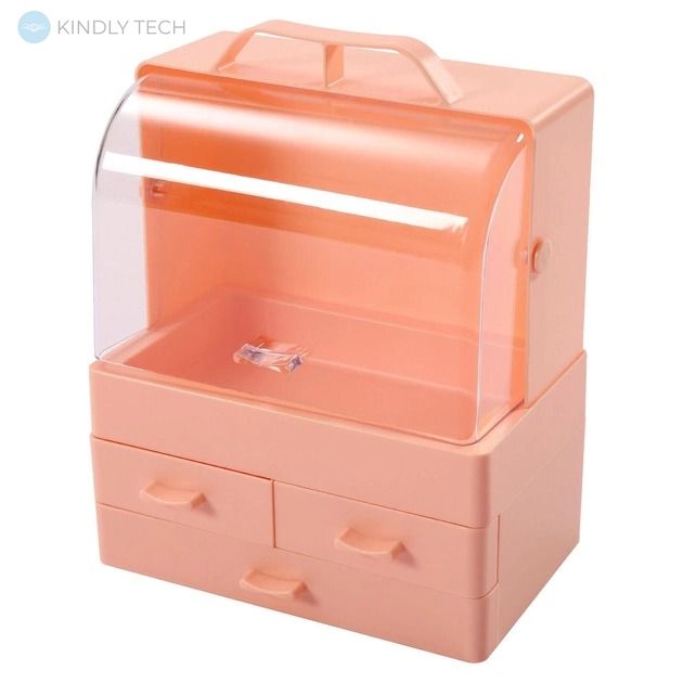 Бокс (органайзер) для зберігання косметики Cosmetic Storage Box LD GW 880 персик
