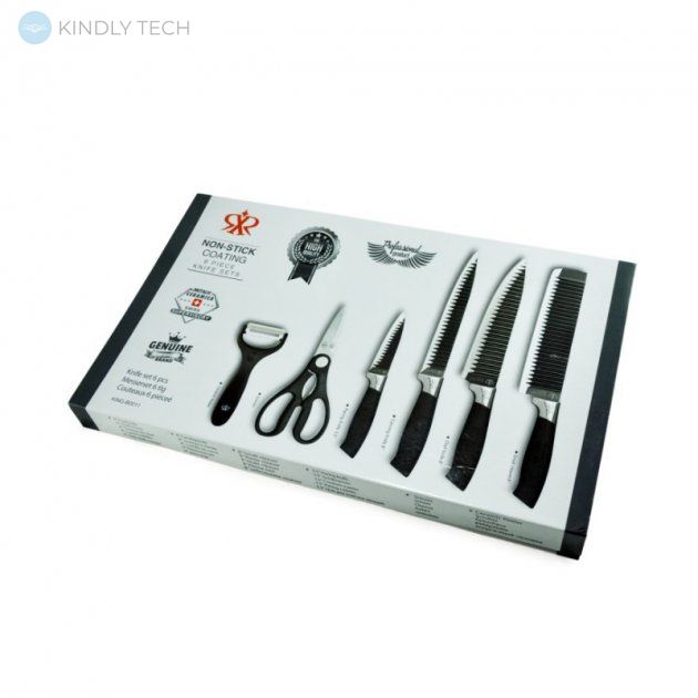 Набір професійних кухонних ножів GENUINE 6 PCS