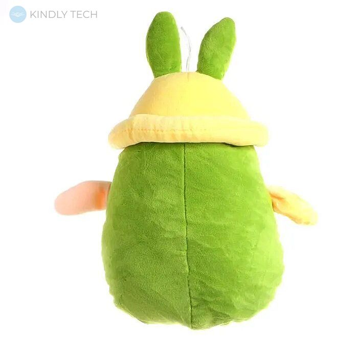 Плед-подушка, іграшка 3в1 авокадо у жовтій кепці 50 см