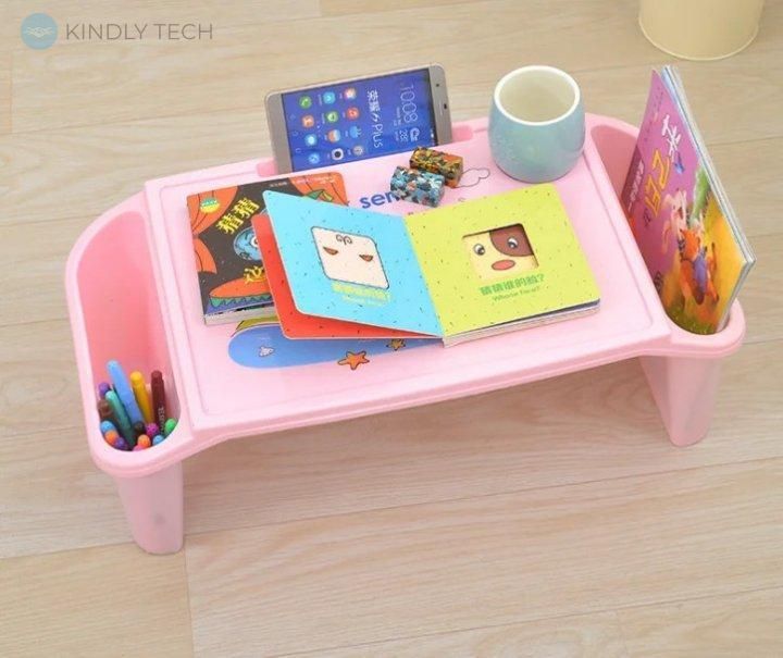 Стіл-органайзер для творчості Desk Series дитячий пластиковий універсальний з відділом для склянки 52х27х19 см мікс