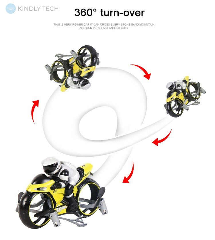 Мотоцикл на дистанционном управлении S5, разворот на 360° + летающий режим