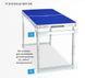 Посилений розкладний стіл валізу Folding Table для пікніка зі стільцями 120х60х70 / 55 Синій