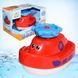 Детская игрушка Кораблик-фонтан для купания Spray Water Boat Toys, Красный