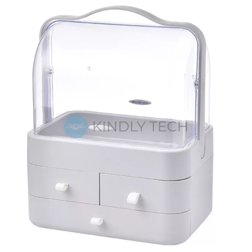 Організатор для косметики 4 секції великий YM206-2 Three Drawers, Білий