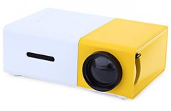 Портативний Мультимедійний Мини-проектор Led Projector YG300, Жёлтый