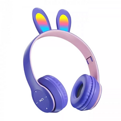 Накладні бездротові навушники з вушками Bluetooth — UK-B12 — Purple