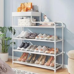 Полиця для взуття Storage Shoe Rack, 6 ярусів Біла