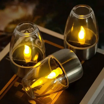 Декоративні вуличні LED-свічки SL-060 6 шт на сонячній батареї для саду та газону