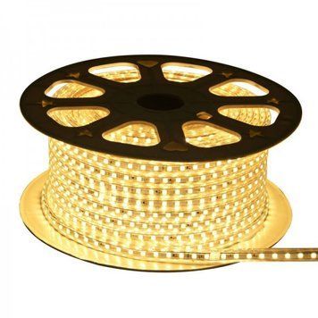 Большая светодиодная лента Rope-Lights SMD5050-WW прозрачный провод 100М, Белый-теплый