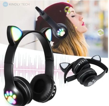 Наушники CAT EAR Headphones VZV-23M Bluetooth 5.0 + EDR Черные