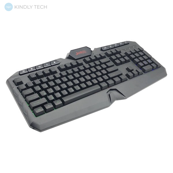 Дротова клавіатура USB з кольоровим RGB підсвічуванням JEDEL K504 геймерська