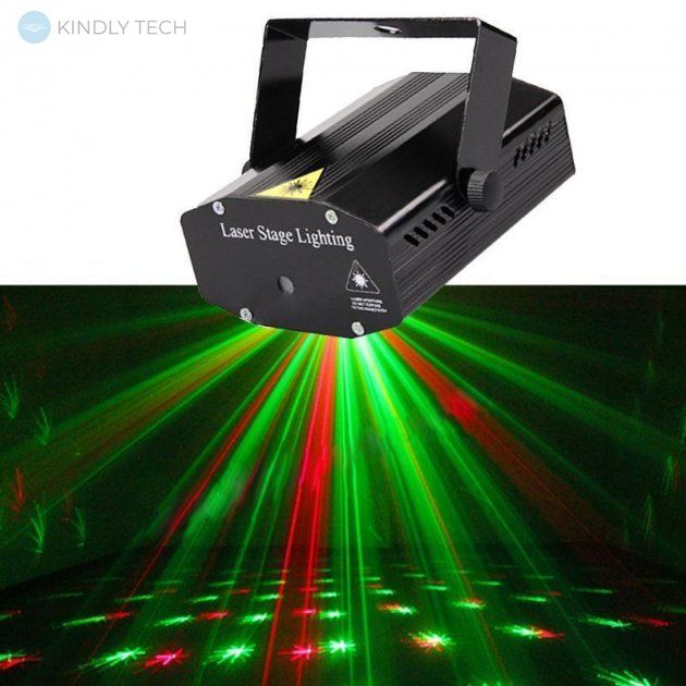 Світлозвуковий лазерний проектор Laser Light HJ-06 6 в 1