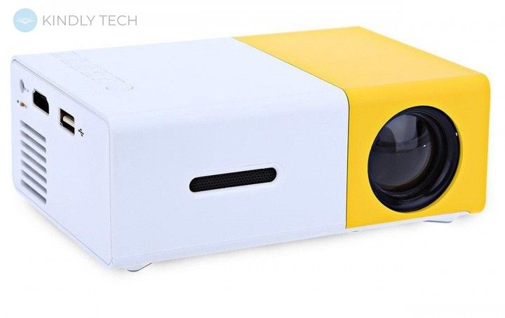 Портативний Мультімедійній Міні-проектор Led Projector YG300, Жовтий