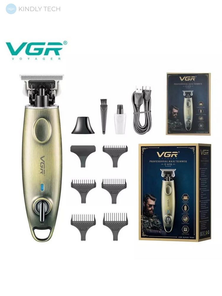 Машинка для стрижки волосся, тример для бороди VGR V-978