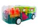 Интерактивный электрический автобус с прозрачным корпусом и музыкальной LED подсветкой BUS Gear light