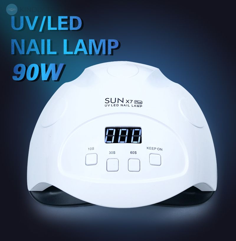 Лампа для маникюра LED/UV - SUN X7 Plus, 42 светодиода, Белая