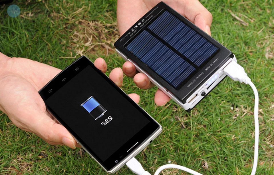 Повербанк Smart Solar на 20000 mAh с солнечной панелью Power Bank, В ассортименте
