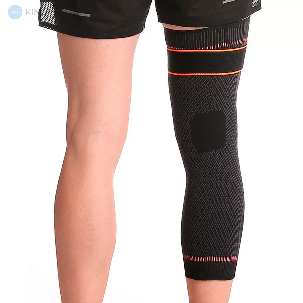 Бандаж коленного сустава KNEE SUPPORT MA-23 эластичный удлинённый компрессионный бандаж на голень и колено