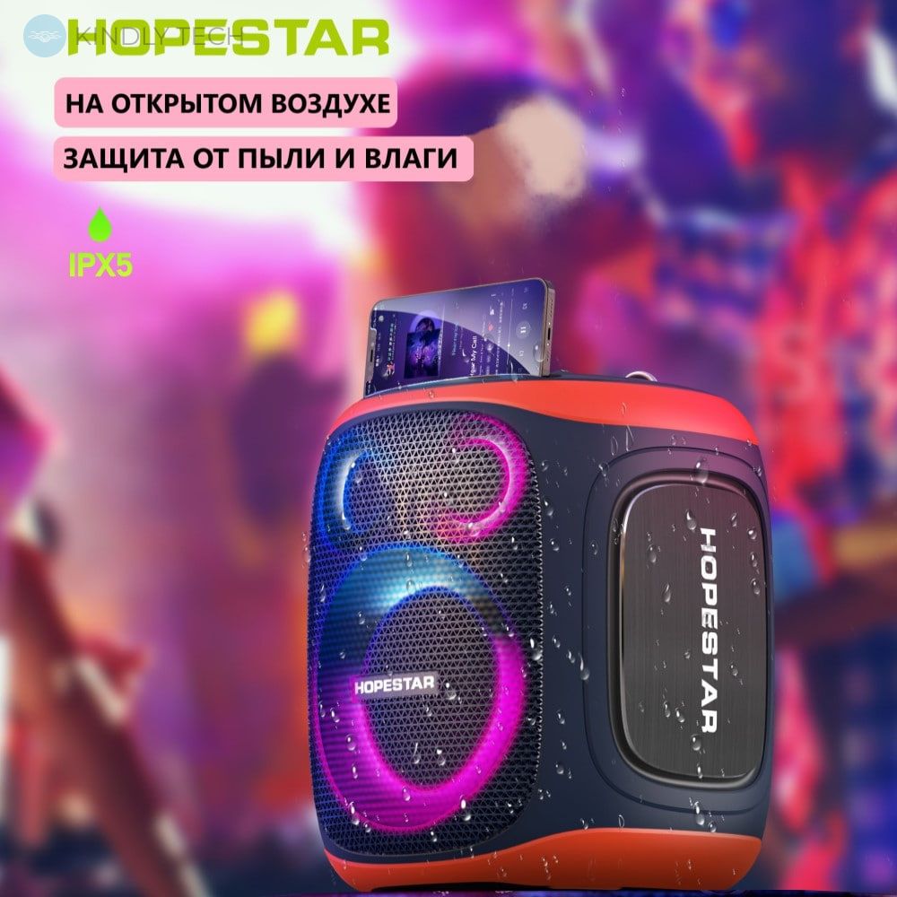 Колонка портативна Hopestar PARTY 130, з двома мікрофонами