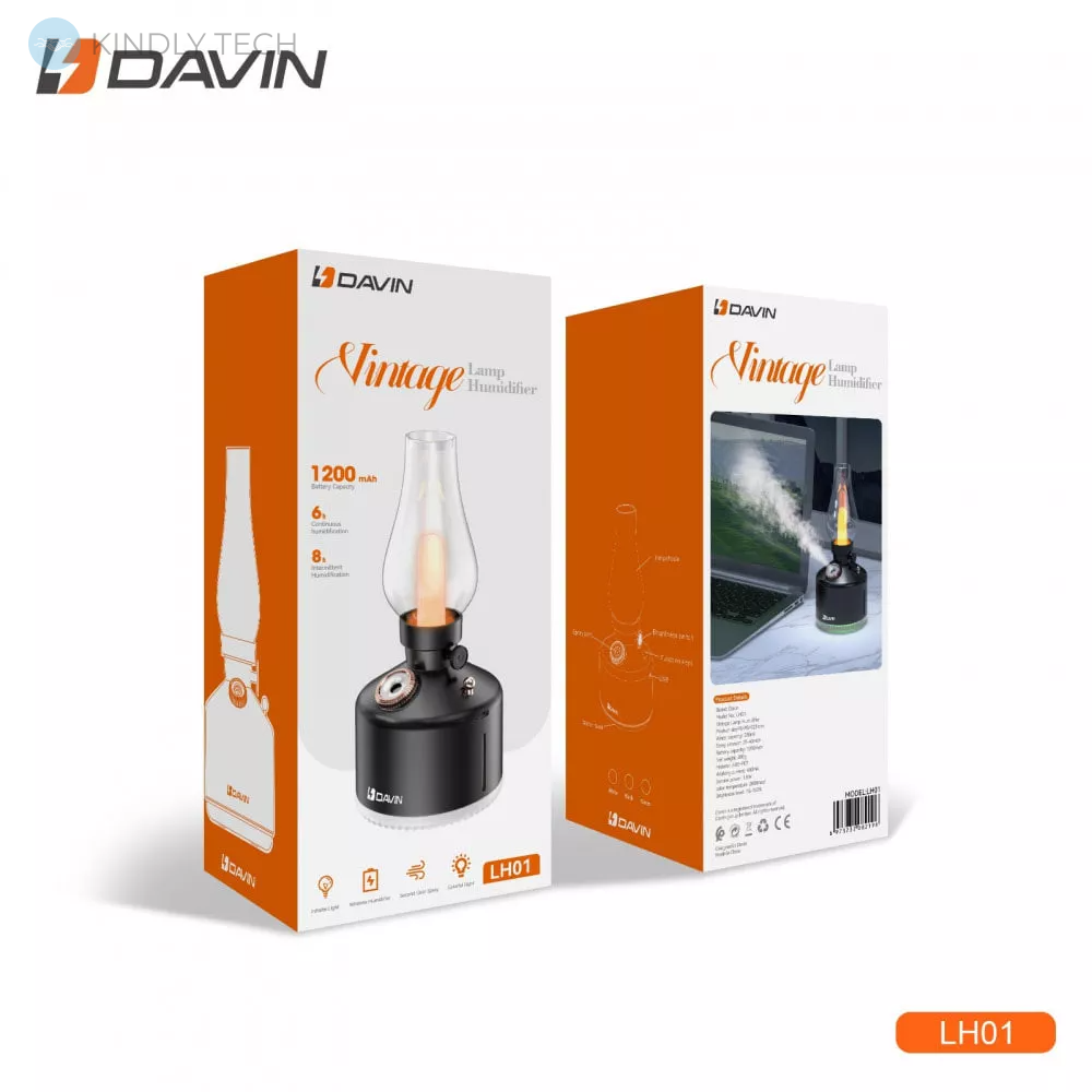 Настольный увлажнитель воздуха - настольный светильник Davin LH01
